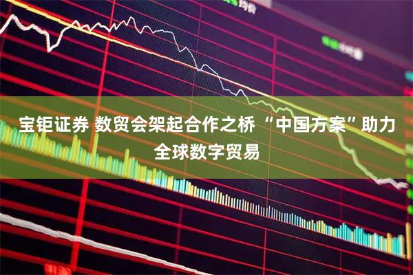 宝钜证券 数贸会架起合作之桥 “中国方案”助力全球数字贸易